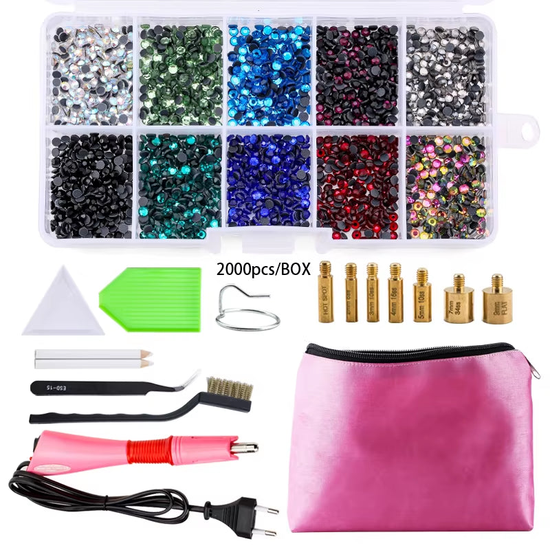 Hot Fix Rhinestone & Applicator Set