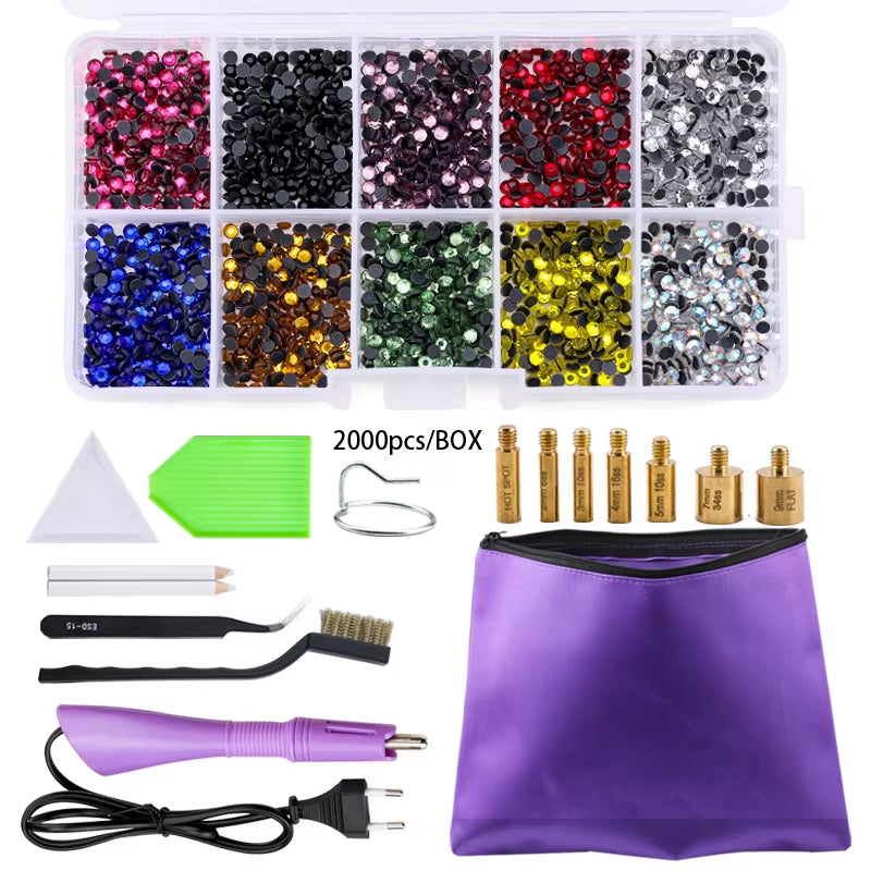 Hot Fix Rhinestone & Applicator Set