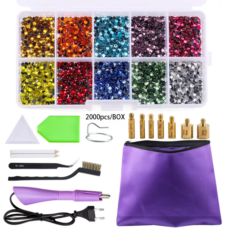 Hot Fix Rhinestone & Applicator Set