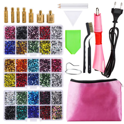 Hot Fix Rhinestone & Applicator Set