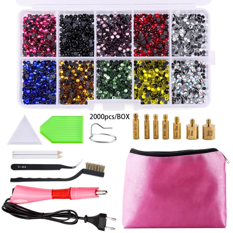 Hot Fix Rhinestone & Applicator Set