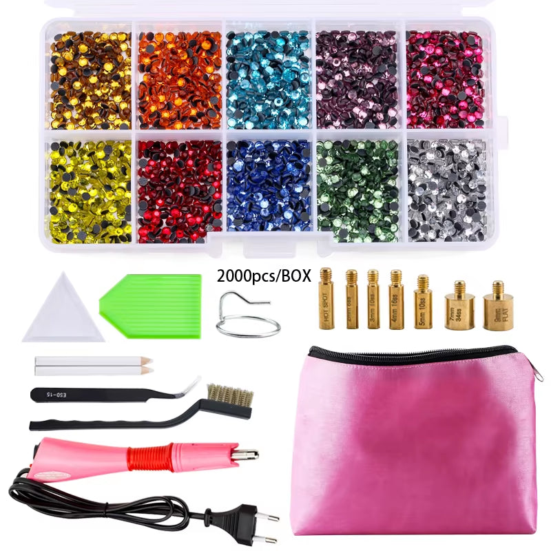Hot Fix Rhinestone & Applicator Set
