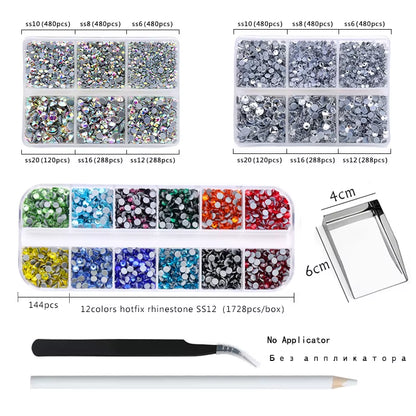 Hot Fix Rhinestone & Applicator Set