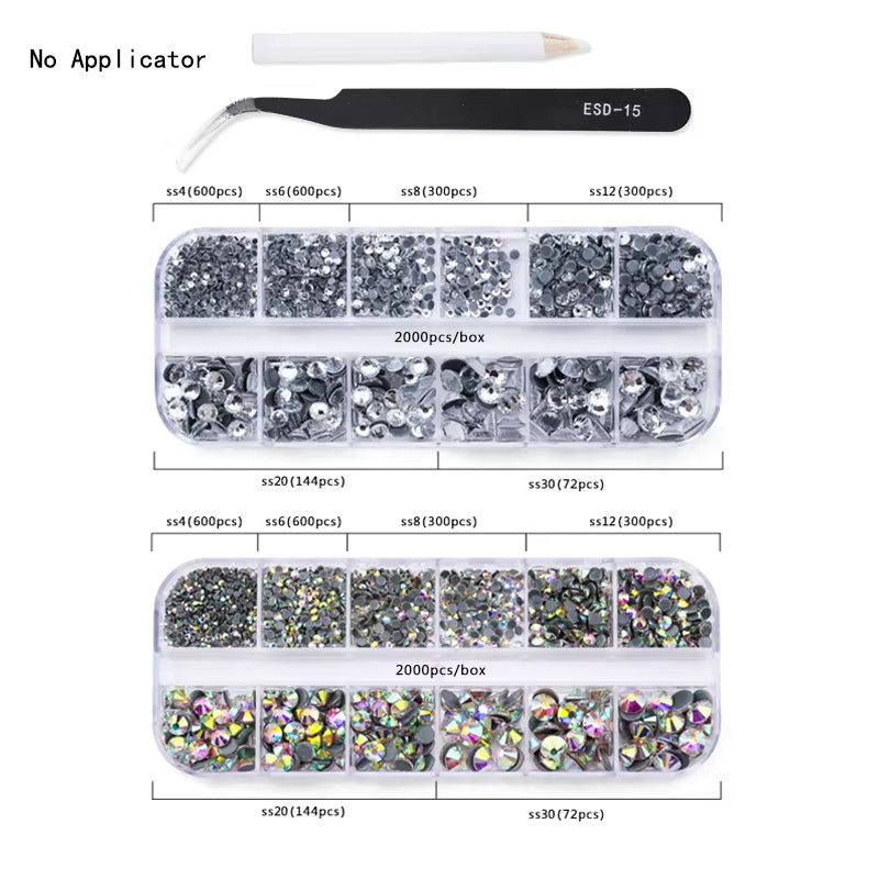 Hot Fix Rhinestone & Applicator Set