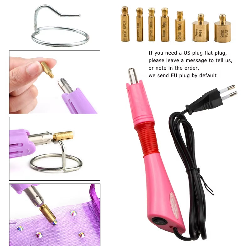 Hot Fix Rhinestone & Applicator Set
