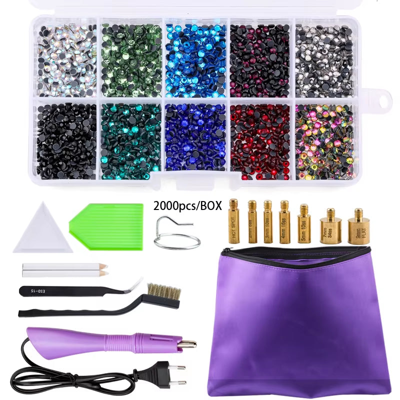 Hot Fix Rhinestone & Applicator Set