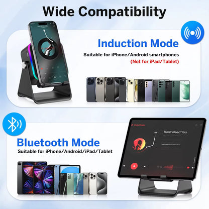 5 in 1 Auto-Induction Wireless Induction Speaker